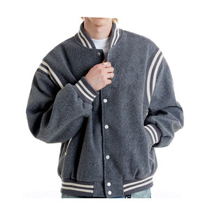 Chaqueta Universitaria de Béisbol Vintage de Talla Grande para Hombre, Parches Personalizados, Logotipo Bordado, Estilo Universitario, Lona, Estilo Urbano - Product Image 3
