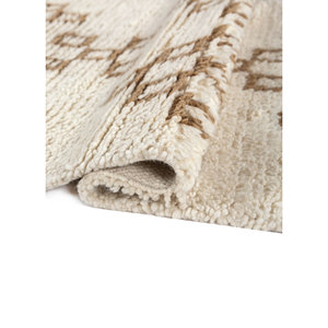 Zuri Hand Knotted Wool <b>Rugs</b> Grey <b>Black</b> PKWL-820 Geometric Abstract for Home Living Hallway Entryway Rectangle Puzzle Shape - Product Image 2