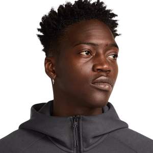 Chaqueta Deportiva con Capucha y Cremallera Completa para Hombre, de Forro Polar Técnico, Color Carbón, Ligera, Cálida, para Entrenamiento Atlético, Ropa Deportiva Premium - Product Image 4