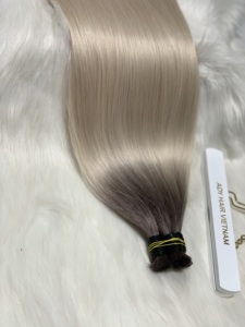 Extensions de cheveux humains vietnamiens Ady Hair de qualité supérieure, les plus vendues, cuticules intactes, sans nœuds, cheveux vierges, couleurs unies - Product Image 3