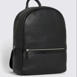 Mochila Ligera de Cuero Genuino con Cierre de Cremallera, Estilo Minimalista para Actividades al Aire Libre - Product Image 1