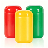 Bouteilles en plastique de différentes couleurs, fabrication directe d'usine, flacon de 200 ml en HDPE, flacon de complément alimentaire, flacon de capsules personnalisé
