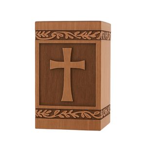 Elegante Urna Funeraria de Madera Maciza |   Artesanía |   Precio al por Mayor - Product Image 1