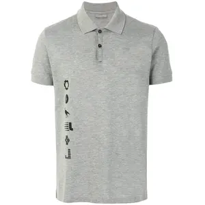 Premium quality silver color polo shirts custom logo private labels polo t-shirts wholesale price bulk polo t shirts