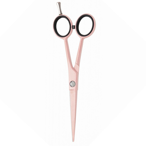 Tijeras de corte de pelo de peluquero rosa claro, cuchillas afiladas de acero inoxidable, tijeras de salón, suministro al por mayor - Product Image 6