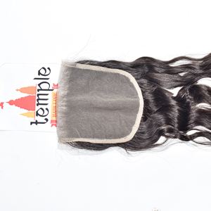 Extensions de cheveux humains 100% non traités, 5*5 HD Closure Temple vietnamien pour femmes, couleur noire naturelle, sans traitement, ondulation - Product Image 3