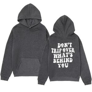 Sweat à capuche thermique surdimensionné de luxe lourd polaire Hip Hop en coton personnalisé de haute qualité pour hommes motif d'impression essentiel d'automne - Product Image 6