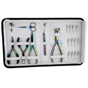 Top Rated Salon Tool for Applying Tape Extensions Bead Crimper for I-Tip Nano Bead Bead Remover <strong>Loop</strong> Threader <strong>Hook</strong> Parting Ring - Product Image 1