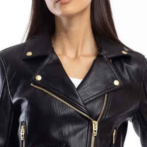 Chaquetas de cuero Premium para mujer, venta al por mayor, chaquetas elegantes cómodas ligeras de alta calidad hechas a medida - Product Image 5