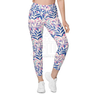 New Design Plus Size High Quality Elastic Waist Solid Yoga Leggings for Women Breathable <b>Tummy</b> <b>Control</b> Lightweight OEM - Product Image 2