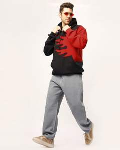 Sweat à capuche personnalisé pour homme, imprimé numériquement, double couche, épais, coupe intégrale, collection automne - Product Image 5