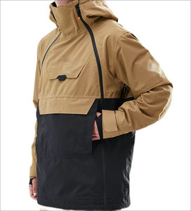 Unisex Waterproof Camouflage Pattern Pullover Winter Jacket Windproof Half Zip Snowboarding Outdoor Sports Spring Front - Product Image 2