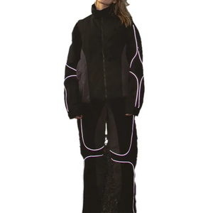 Vêtements de sport décontractés pour hommes, ensemble sweat-shirt zippé et pantalon de survêtement, survêtement en molleton avec logo personnalisé pour hommes, nouvel arrivage - Product Image 2