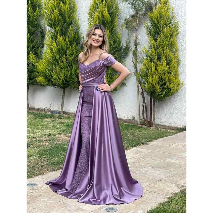 Stars Women's Glitter Satin Combination Evening Dress Rk5026 5026