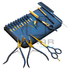 Fabricant vérifié Usine Or Noir Pinces à extension de cheveux pour salons professionnels Outils avec kit de pinces - Product Image 5