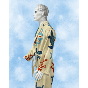 Peignoir Kimono pour homme en coton 100%, confortable, élégant et moderne - Product Image 2