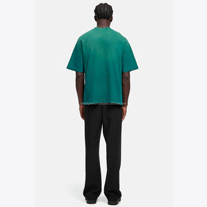 T-shirt à manches courtes 100 % coton pour homme avec logo personnalisé et impression sur mesure, respirant et écologique, vêtements décontractés, commandes en gros OEM - Product Image 2