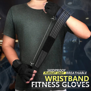 Gants de gymnastique pour hommes en polyester de haute qualité pour le sport Gants d'entraînement de fitness personnalisés en gros pour l'haltérophilie - Product Image 5
