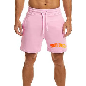 Venta al por mayor 100% algodón ropa deportiva de los hombres de lana entrenamiento Sudadera con capucha conjuntos cortos de lana pesada pantalones cortos de verano hechos a medida - Product Image 1