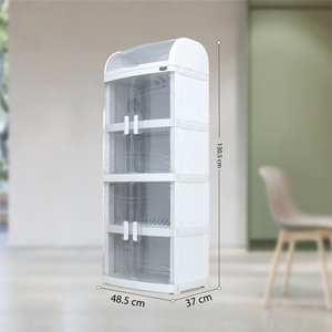 Estante de Cocina Acrílico Blanco de 5 Niveles con Escurridor para Encimera - Product Image 1