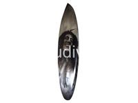 Vente en gros mini planche de surf en bois décoration de la maison, tenture murale planche de surf en bois avec peinture à l'aérographe pour la décoration du salon