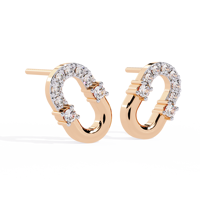 Pendientes de Oro Sólido de 14K con Diamantes Cultivados en Laboratorio, Corte Brillante, Color E, Claridad VVS VS, 0.24 Quilates, Certificados por IGI, Modernos y Elegantes para Mujer