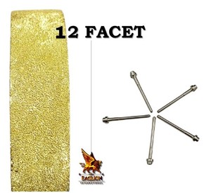 Pin opaco de 12 facetas para joyería de oro y plata, herramientas y equipos de joyería para martillar - Product Image 3