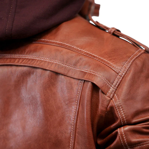 OEM Highest Quality Men's Motorcycle <b>Jackets</b> Newest Design 2024 Made of <b>Genuine</b> <b>Leather</b> <b>Jacket</b> for Men - Product Image 6