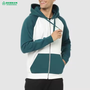 Unisex Street Style Winter Zipper Hoodie 100% Cotton Fleece/French Terry Solid Plus Size Hooded Collar Quick Dry & Breathable - Product Image 4