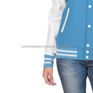 Chaqueta Varsity de algodón con forro suave Chaqueta Varsity cómoda y elegante para mujer - Product Image 6