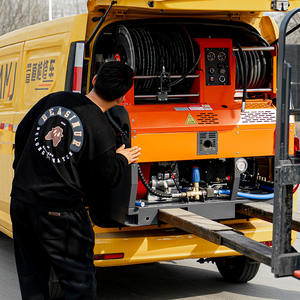 Amjet Précision bon marché Abordable Sécurité commodité <span class=keywords><strong>pompe</strong></span> débit Barre parallèle moteur <span class=keywords><strong>à</strong></span> essence machine de nettoyage des égouts - Product Image 4