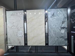 Décoration en mosaïque moderne Carreaux muraux en pierre frittée blanche 600x1200mm Carreaux de salle de bain et de sol pour appartements indiens - Product Image 6