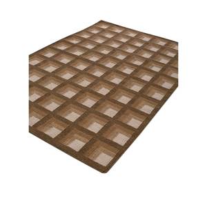 พรมขนสัตว์ทอมือลายเรขาคณิตสีเบจและสีน้ำตาลคลาสสิก รูปทรงสี่เหลี่ยมผืนผ้า สำหรับห้องนั่งเล่นหรือห้องนอน-รุ่น ADWL-13024 - Product Image 2