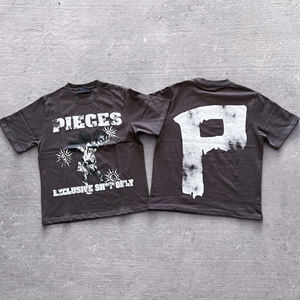 เสื้อเชิ๊ตผ้าฝ้ายฟอกฝาดวินเทจสไตล์ย้อนยุคสำหรับผู้ชายและผู้หญิงแฟชั่นลำลองคุณภาพสูงปรับแต่งได้ - Product Image 1