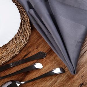 100% ensemble de serviettes en satin de coton à séchage rapide serviette en lin solide blanc tissé pour la maison hôtels restaurants utilisation durable de la cuisine - Product Image 6