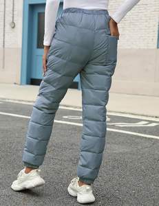 2025 moda para hombre invierno cálido burbuja acolchado pantalones gruesos abajo estilo al aire libre Casual a prueba de viento personalizado OEM fabricante - Product Image 4