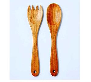 Juego de servir ensalada Juego de servidor de ensalada de madera y resina más vendidos y utensilios Artículos hechos a mano - Product Image 3