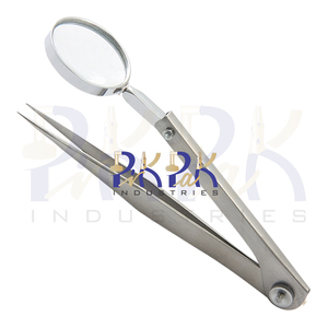 Loupe AA-SA pince à épiler réglable en acier inoxydable anti-magnétique Dia 30mm puissance 3X taille 5in pince à épiler pour la fabrication de bijoux - Product Image 2