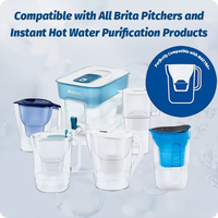 Bouteille d'eau chaude électrique de luxe BRIT PRO avec filtres, 500W, pack de 1, 3 ou 6, écologique, installation facile, garantie 1 an