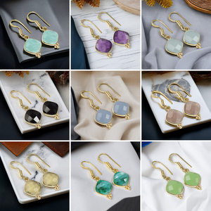 Wholesale 925 Sterling Silver Bezel Set Dangle <b>Earrings</b> <b>Citrine</b> Drop Trusted Fashion Supplier's Bulk Fashion Jewelry for Women - Product Image 2