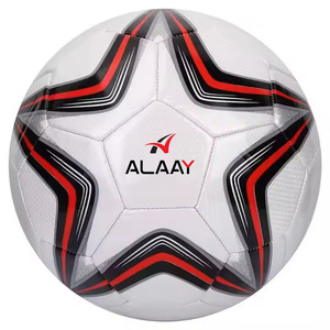 Alaay Ballon de football d'entraînement Enfants Enfants Adultes Etudiants Équipement de sport Accessoires Taille 3/4/5 Ballon de football - Product Image 1