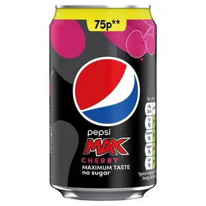 Botol minum lembut Pepsi Max, stok baru asli 12x330ml