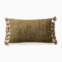 100% algodón Chevron funda de almohada tejida funda de Cojín cuadrado borla patrón de rayas cremallera oculta 50x50 decoración del hogar modelo al por mayor