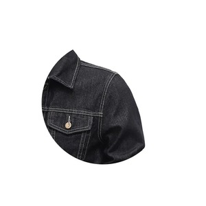 Chaqueta vaquera elástica regular hecha a medida para hombre, cuello levantado, con capucha, a prueba de viento, ecológica, de talla grande, para invierno - Product Image 3