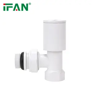 IFAN 무료 샘플 모든 크기 화이트 컬러 황동 재료 라디에이터 밸브 입구 밸브