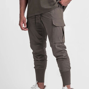 Meilleure vente en ligne Pantalon Cargo pour homme Taille élastique Casual Canvas Waterproof Breathable Style populaire - Product Image 3
