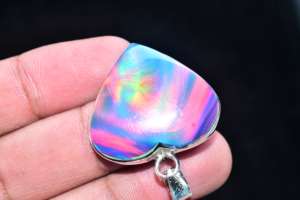Premium Grade Aurora Opal <b>Silver</b> Pendant Jewelry Opal <b>Silver</b> Jewelry 925 Sterling <b>Silver</b> - Product Image 3