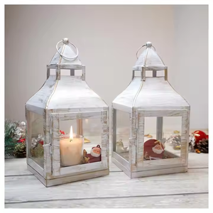 Élégantes lanternes suspendues en métal marocain faites à la main pour la décoration intérieure et les célébrations de l'Aïd Bougeoirs et bocaux - Product Image 4