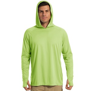 Sudadera con capucha de pesca con logotipo personalizado, impermeable, UPF50 +, protección solar, ropa de pesca, camisas de pesca de manga larga que absorben la humedad - Product Image 2