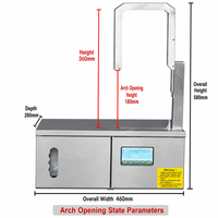 Machine de cerclage automatique OPP en acier inoxydable, équipement de cerclage à boucle ouverte pour l'emballage de tuyaux et câbles enroulés